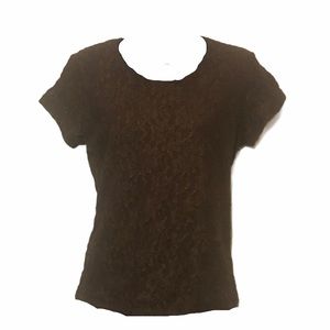 Good Clothes size small brown lace top